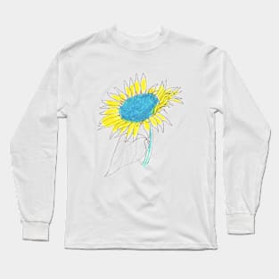 Peace in sunflower Long Sleeve T-Shirt